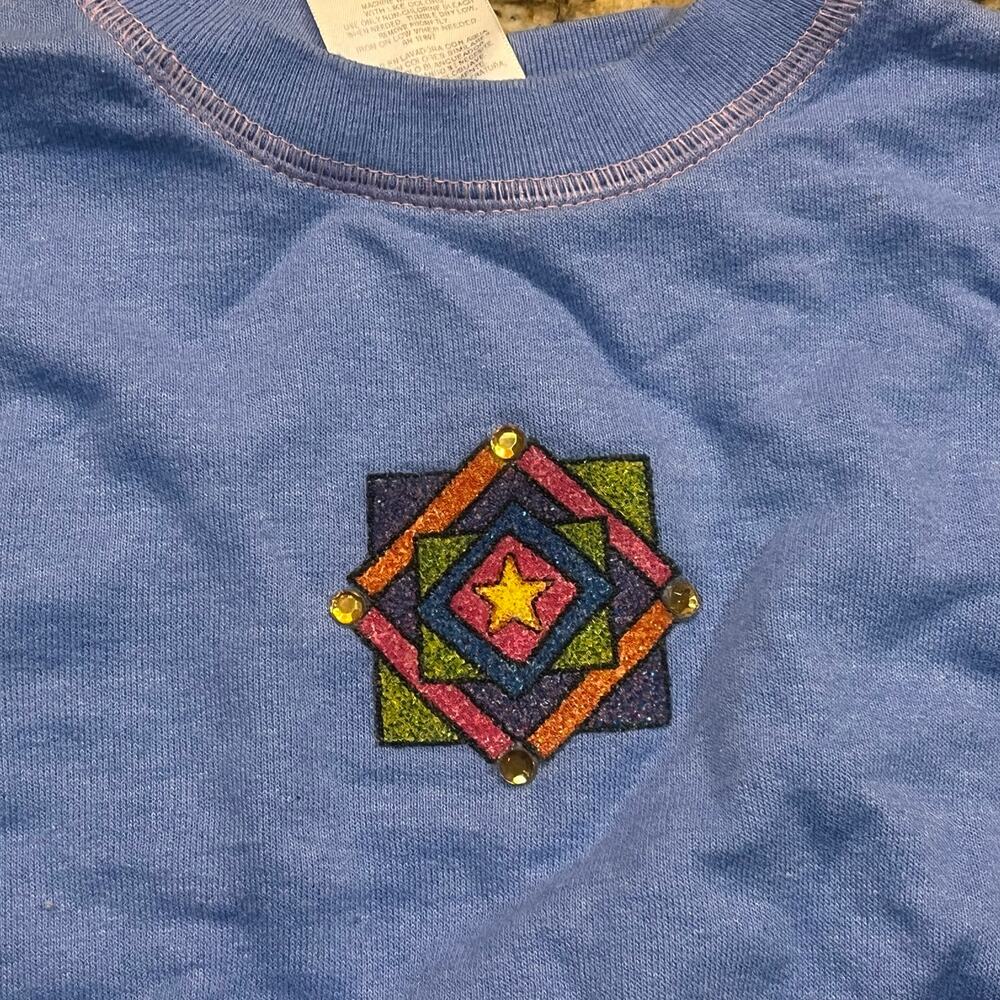 Vintage‎ Garanimals Girls 24 Month 2T Rinestone Sweater Purple Long Sleeve
